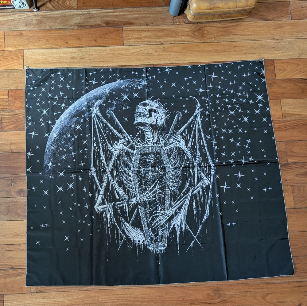 Metal Band Skeleton Angel Wall Tapestry (OS)